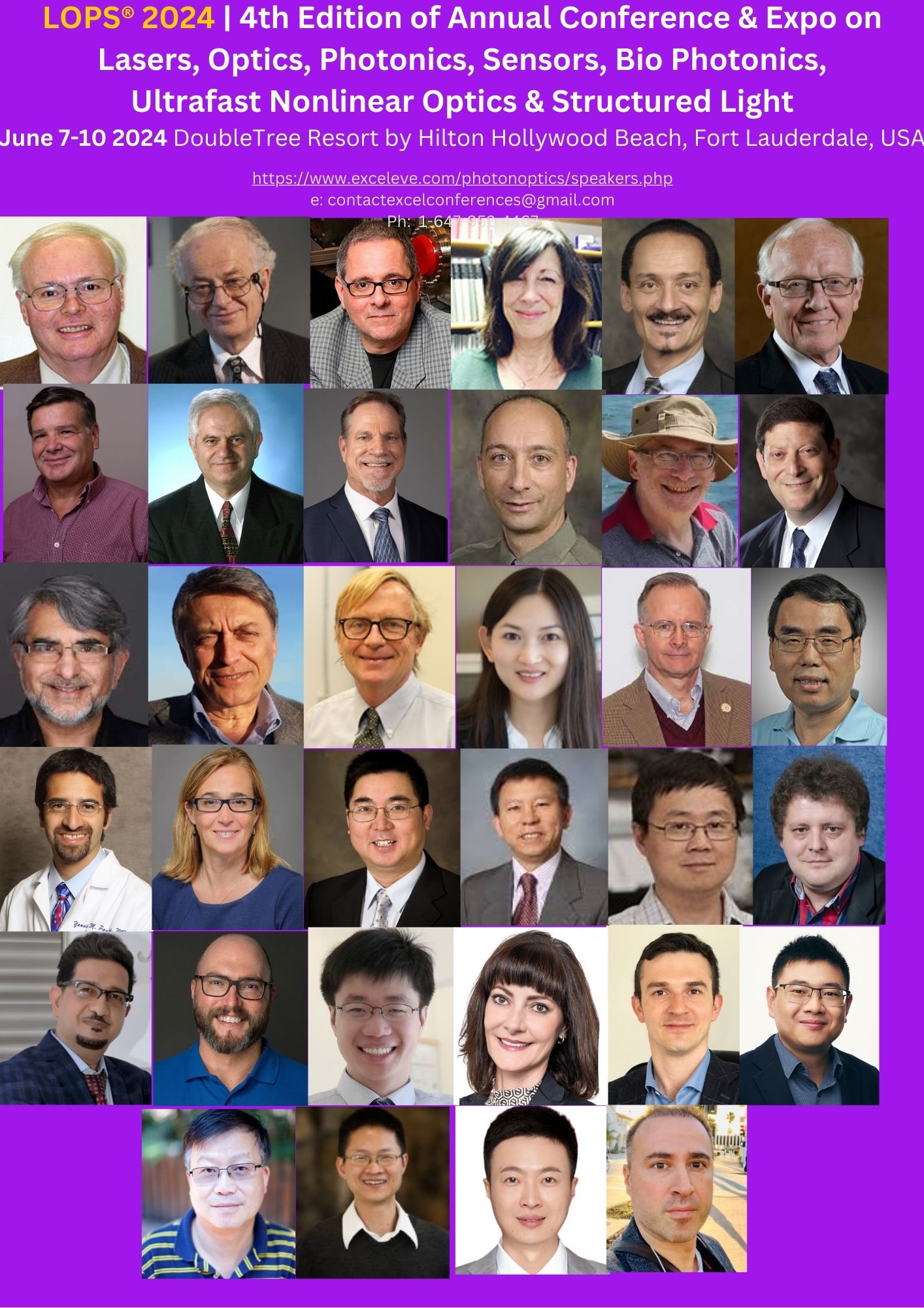 Photonics Optics & Lasers Sensors Conferences America